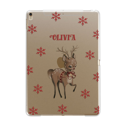 Rudolph Delivery Apple iPad Gold Case
