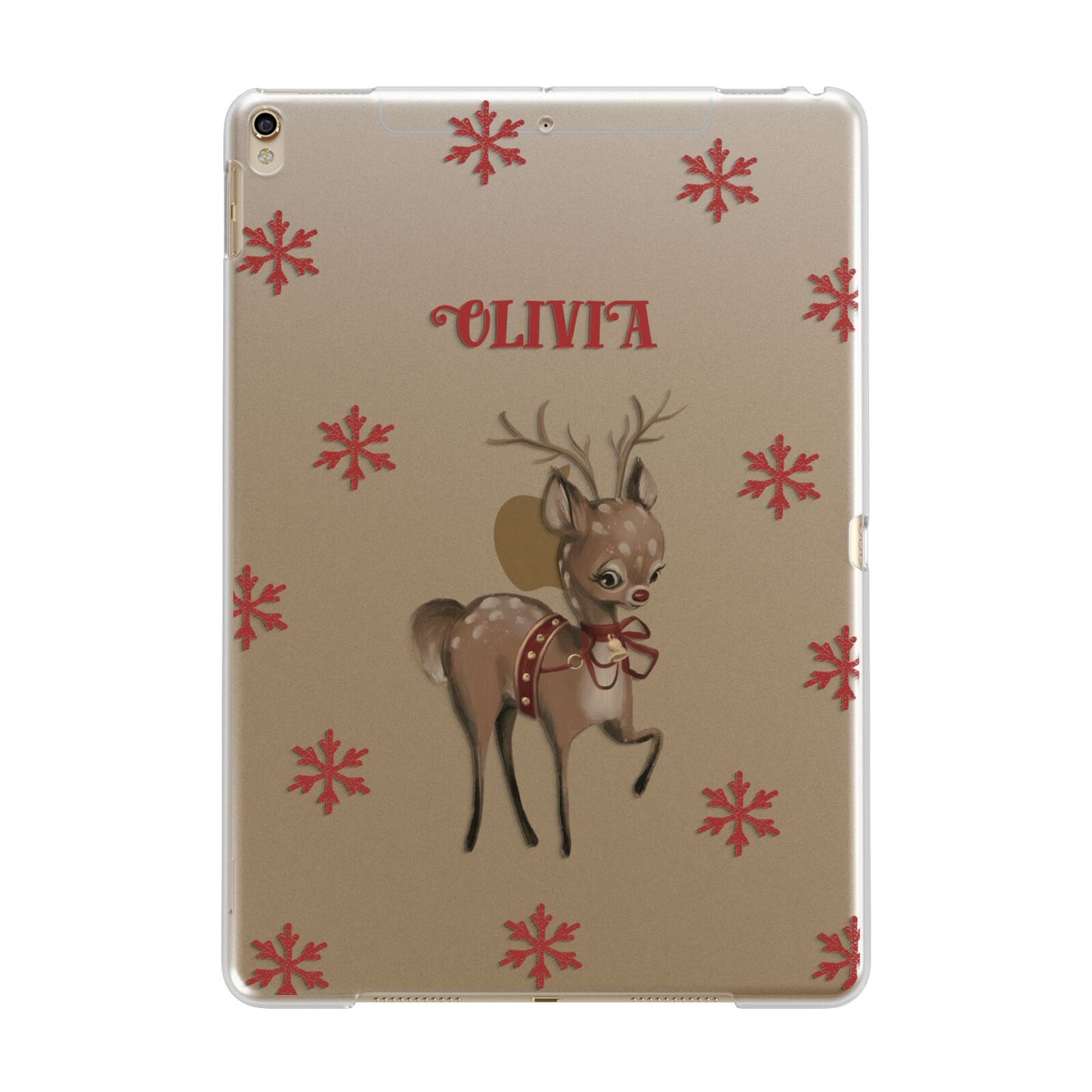 Rudolph Delivery Apple iPad Gold Case