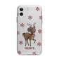 Rudolph Delivery Apple iPhone 11 in White with Bumper Case