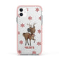 Rudolph Delivery Apple iPhone 11 in White with Pink Impact Case