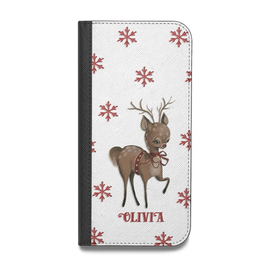 Rudolph Delivery Vegan Leather Flip iPhone Case
