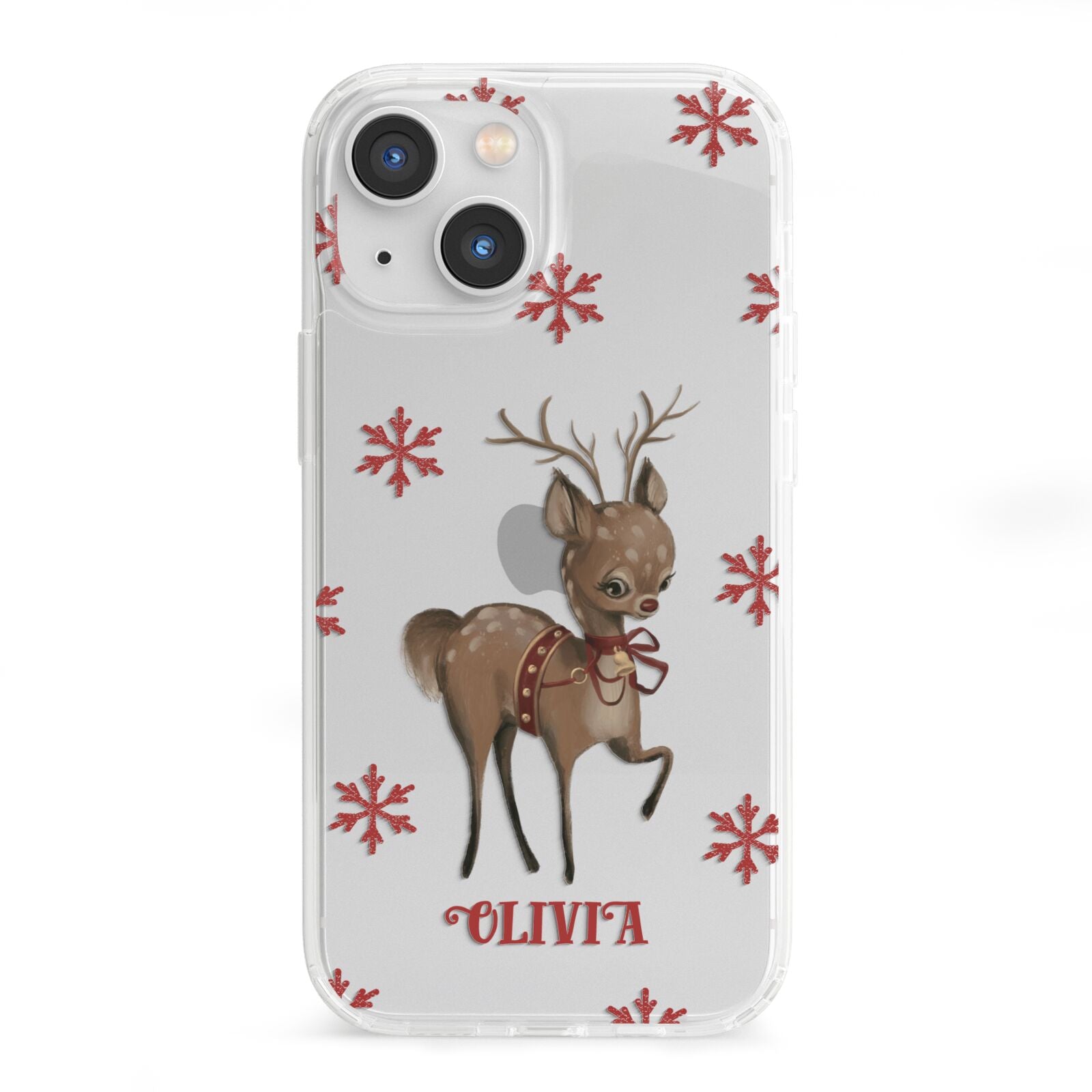 Rudolph Delivery iPhone 13 Mini Clear Bumper Case