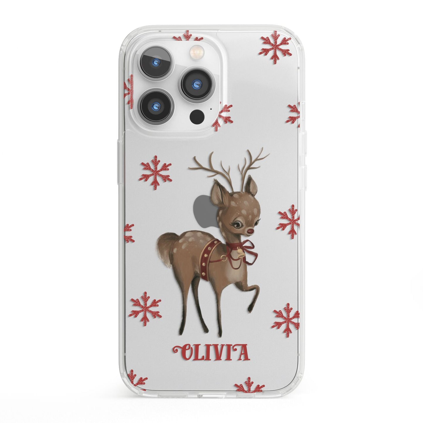 Rudolph Delivery iPhone 13 Pro Clear Bumper Case