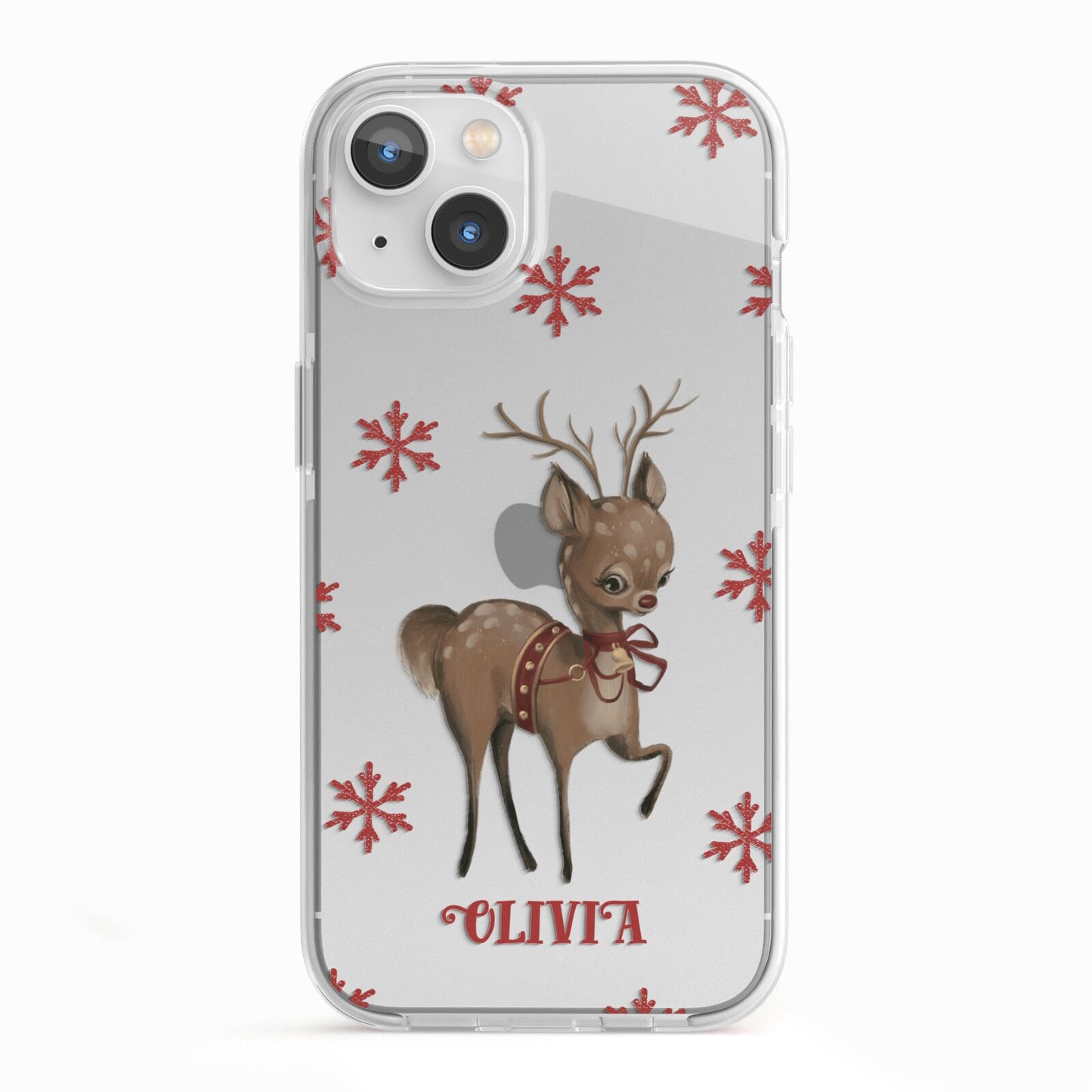 Rudolph Delivery iPhone 13 TPU Impact Case with White Edges