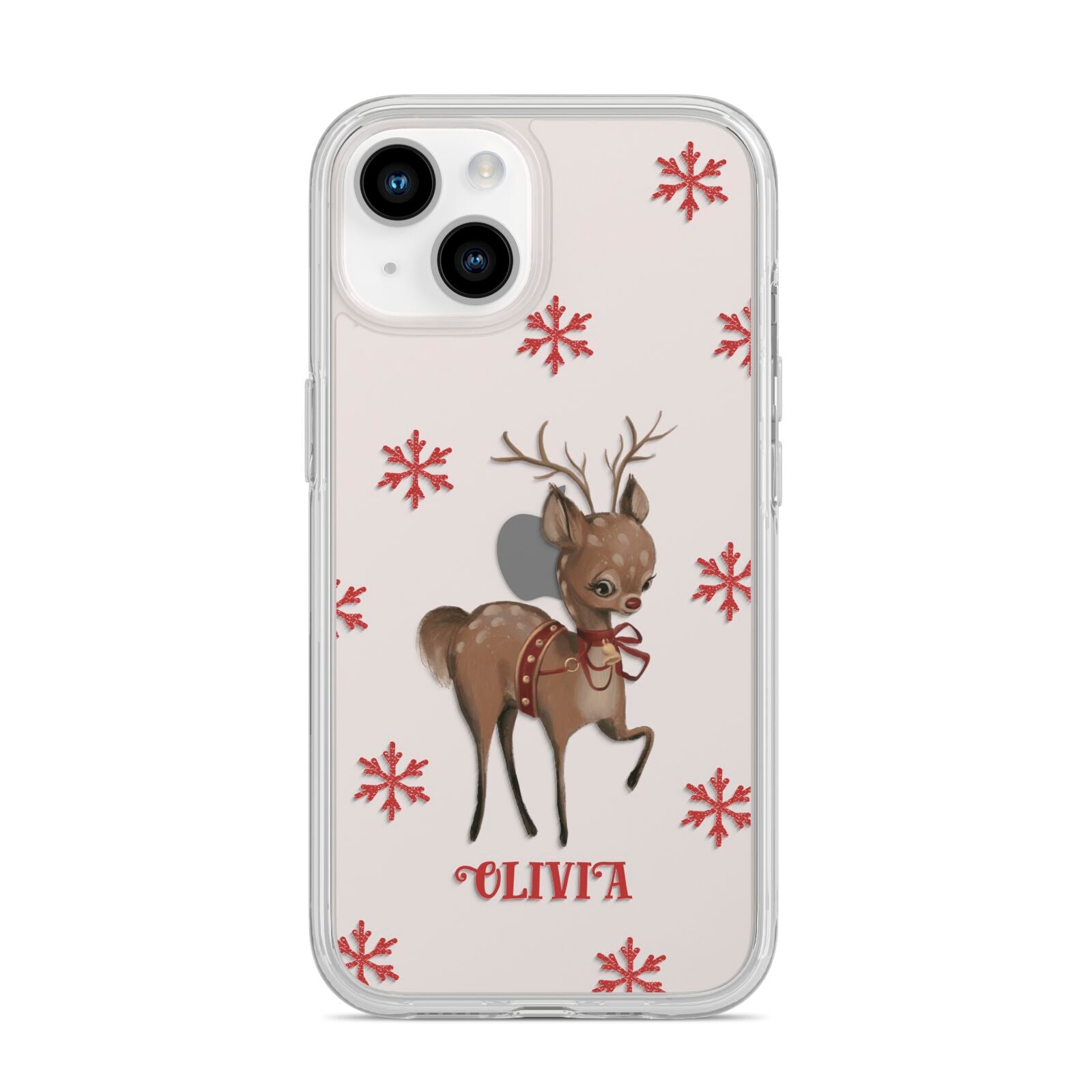 Rudolph Delivery iPhone 14 Clear Tough Case Starlight