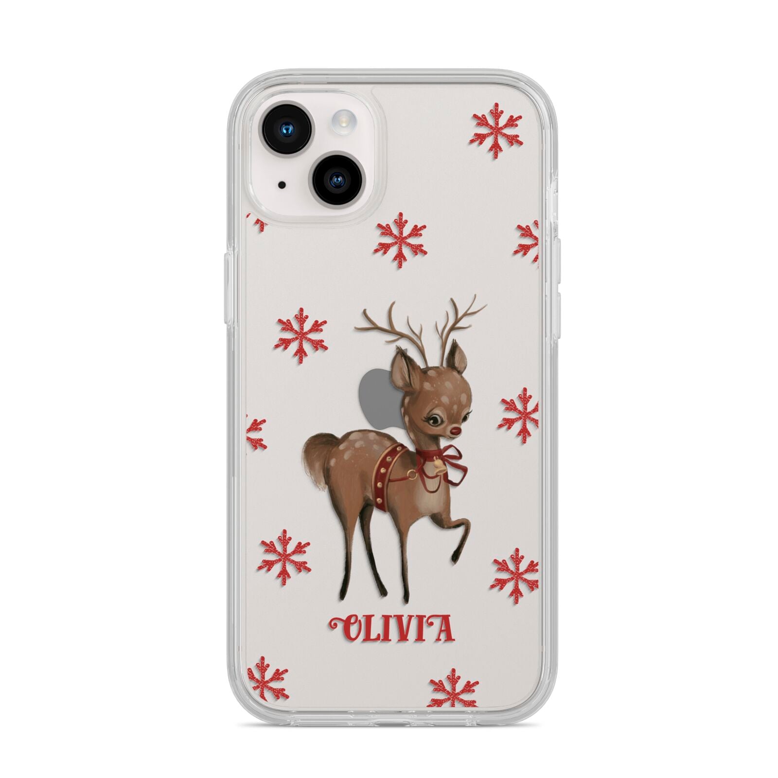 Rudolph Delivery iPhone 14 Plus Clear Tough Case Starlight