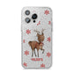 Rudolph Delivery iPhone 14 Pro Max Glitter Tough Case Silver