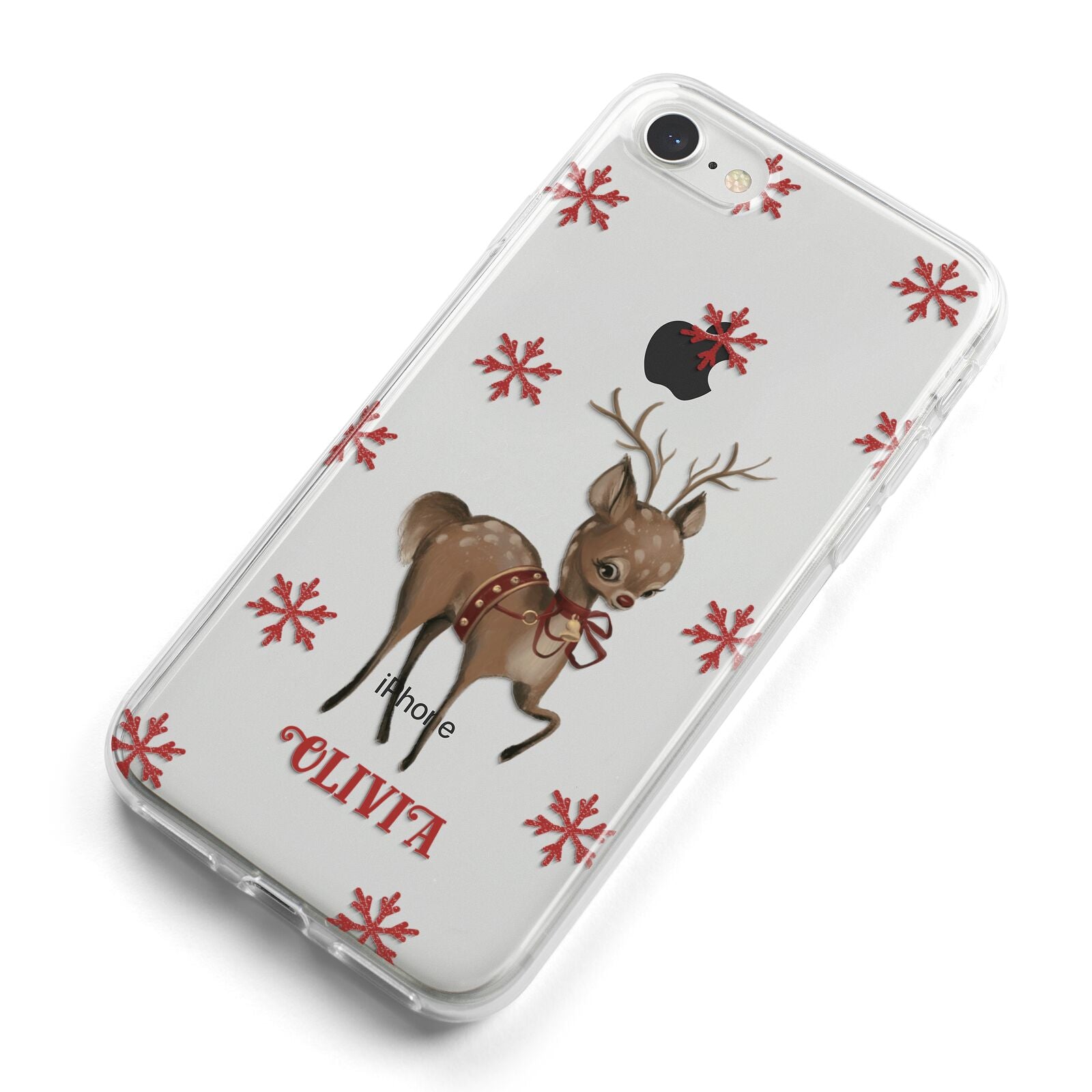 Rudolph Delivery iPhone 8 Bumper Case on Silver iPhone Alternative Image