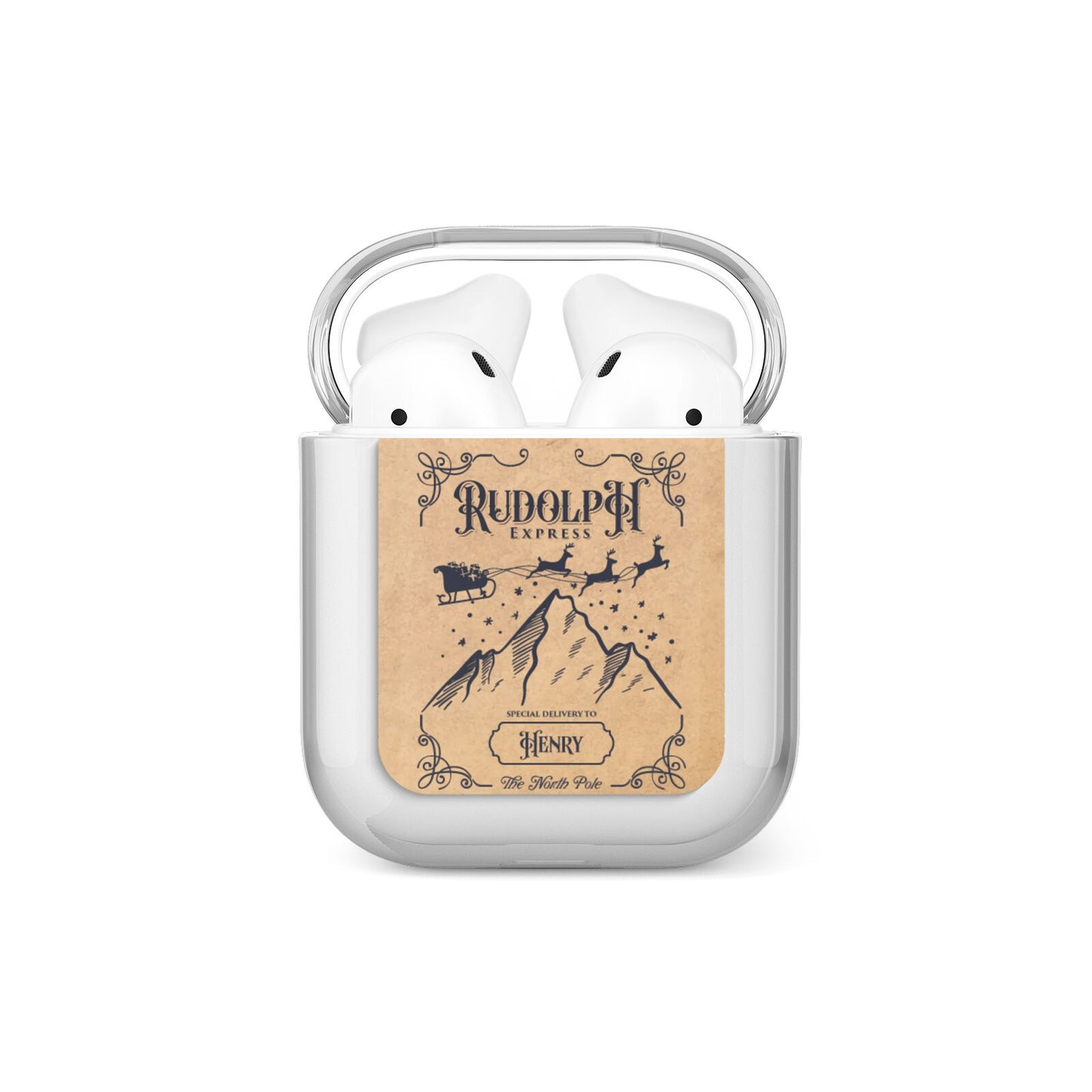 Rudolph Express Custom AirPods Case