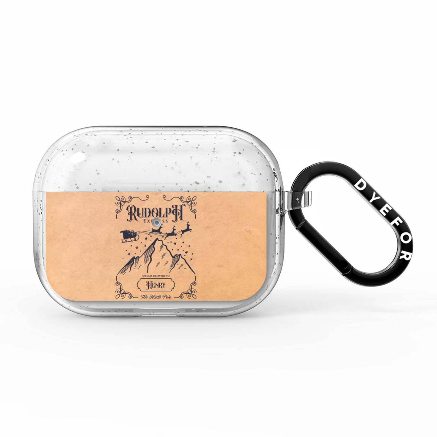 Rudolph Express Custom AirPods Pro Glitter Case