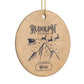 Rudolph Express Custom Circle Decoration Side Angle
