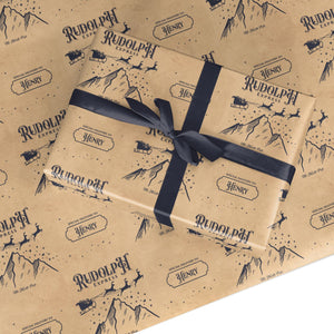 Rudolph Express Custom Wrapping Paper