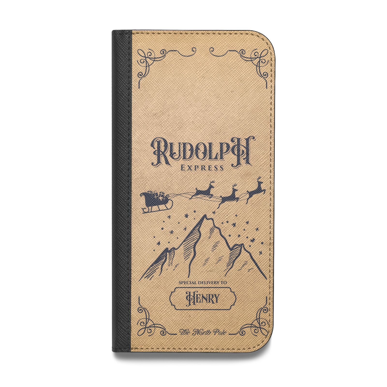 Rudolph Express Custom Vegan Leather Flip Samsung Case