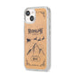 Rudolph Express Custom iPhone 14 Clear Tough Case Starlight Angled Image