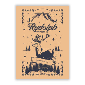 Rudolph Express Personalised Greetings Card