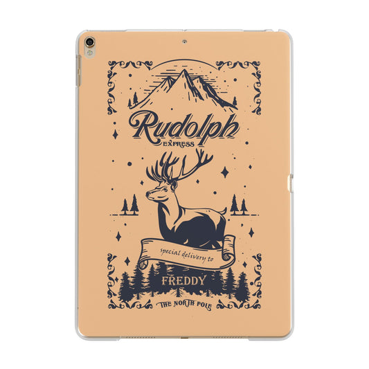 Rudolph Express Personalised Apple iPad Gold Case