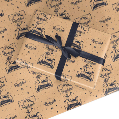 Rudolph Express Personalised Custom Wrapping Paper