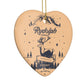 Rudolph Express Personalised Heart Decoration Side Angle