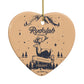 Rudolph Express Personalised Heart Decoration