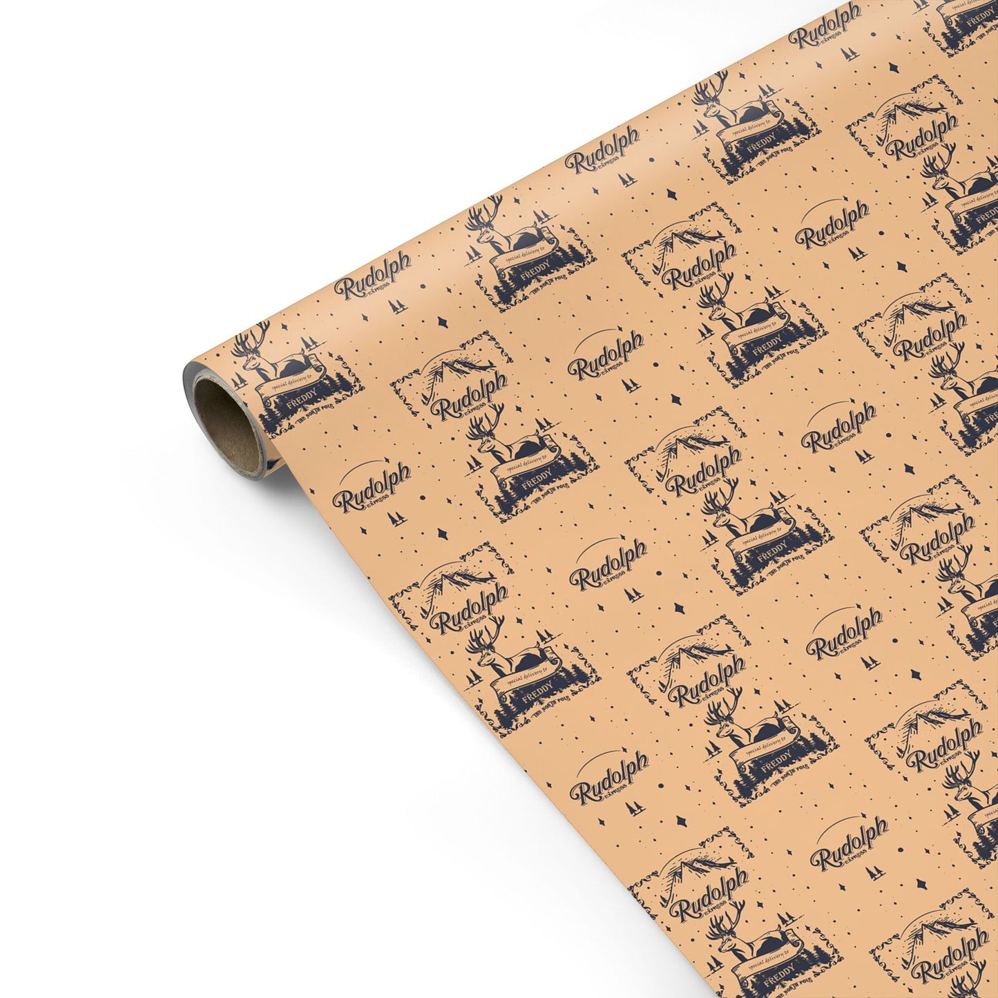 Rudolph Express Personalised Personalised Gift Wrap