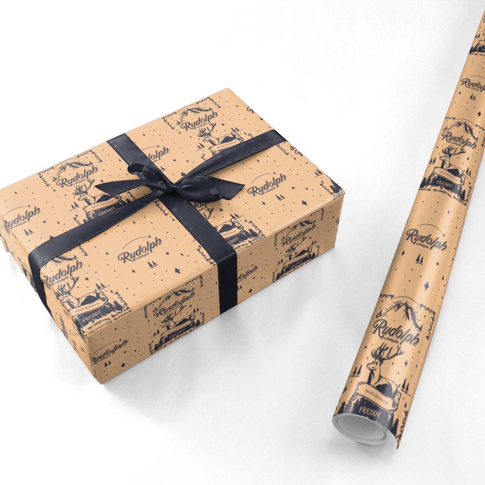 Rudolph Express Personalised Personalised Wrapping Paper