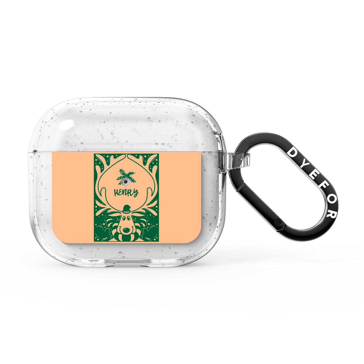 Rudolph Personalised AirPods Glitter Case 3rd Gen