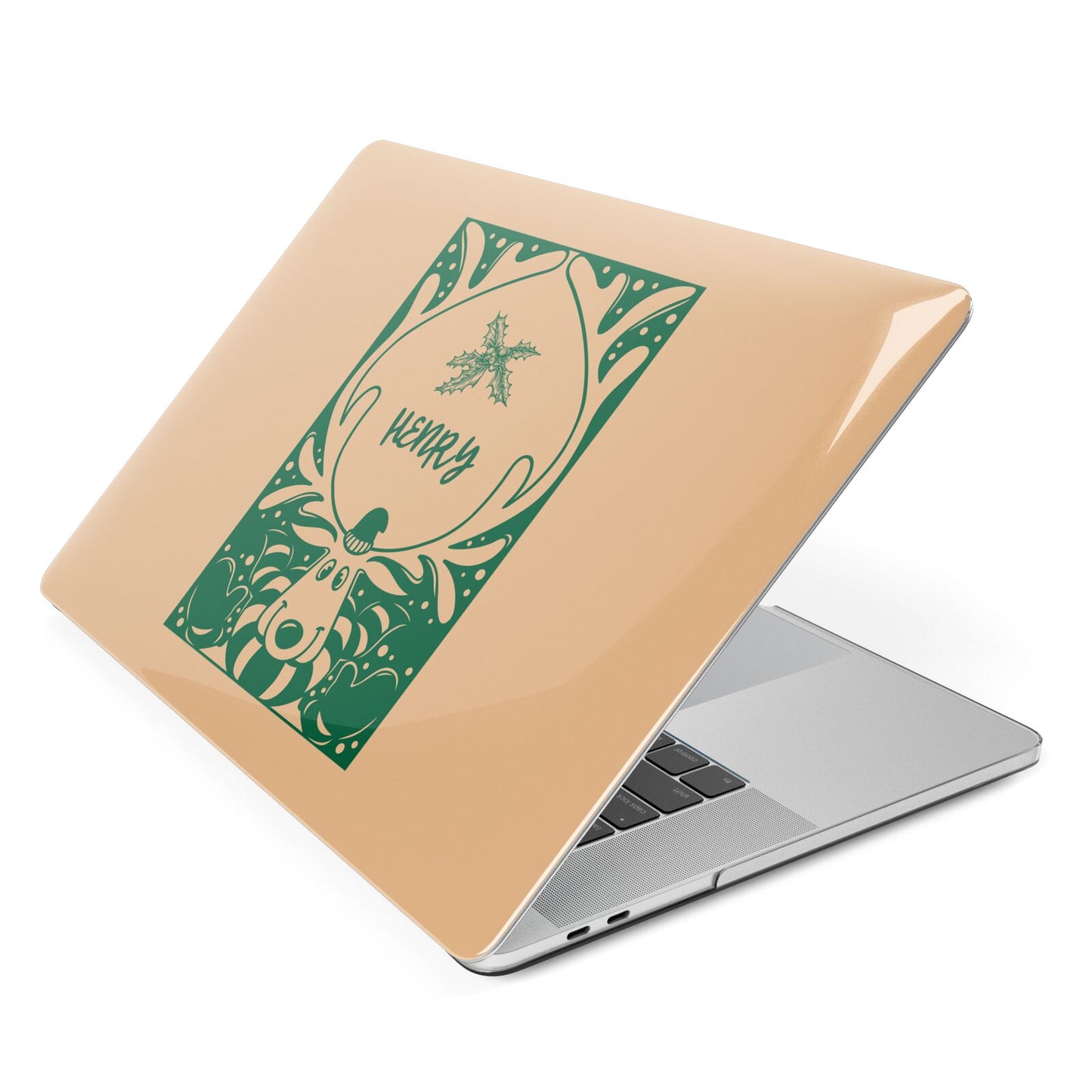 Rudolph Personalised Apple MacBook Case Side View