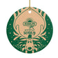 Rudolph Personalised Circle Decoration Back Image