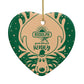 Rudolph Personalised Heart Decoration Back Image