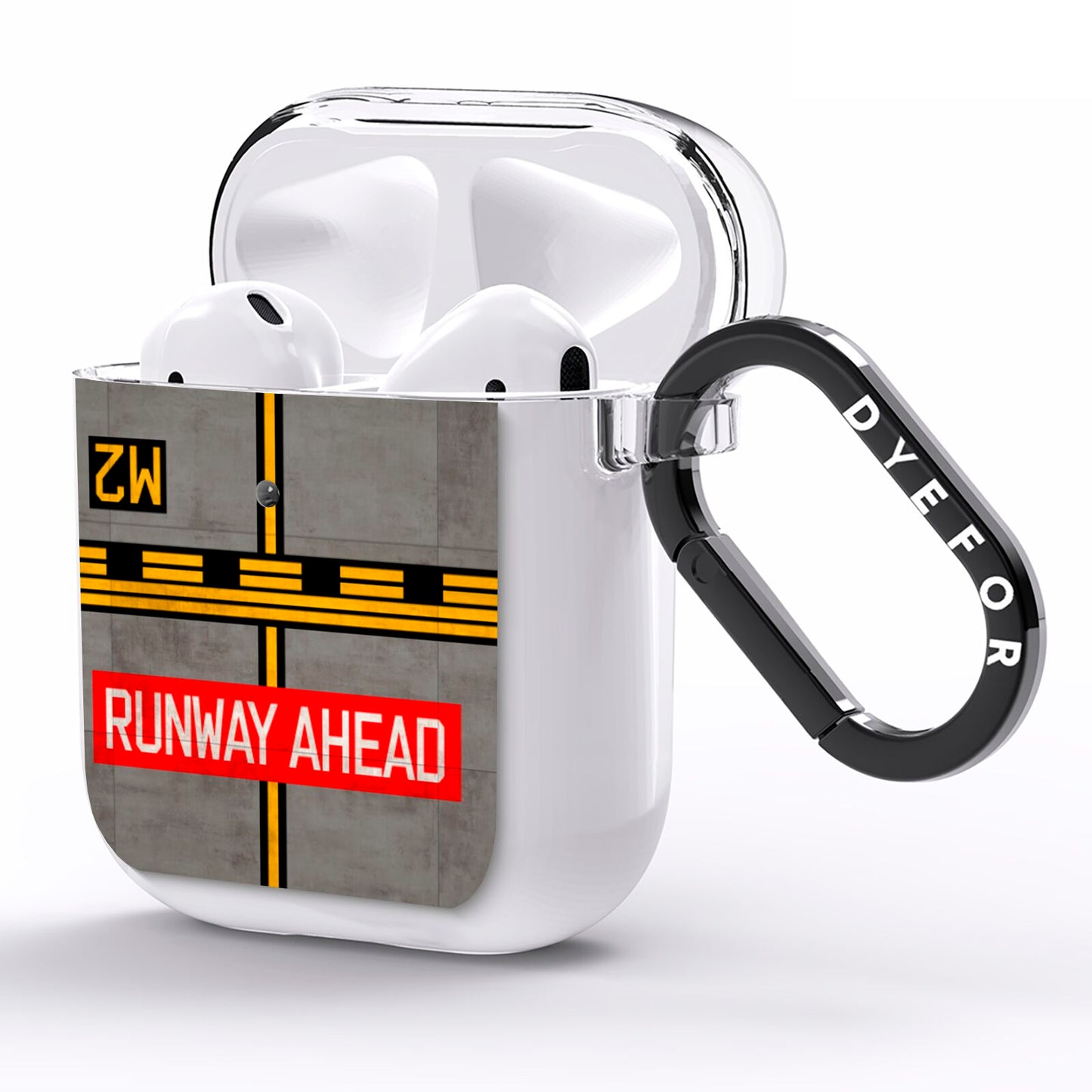 Runway Ahead AirPods Clear Case Side Image