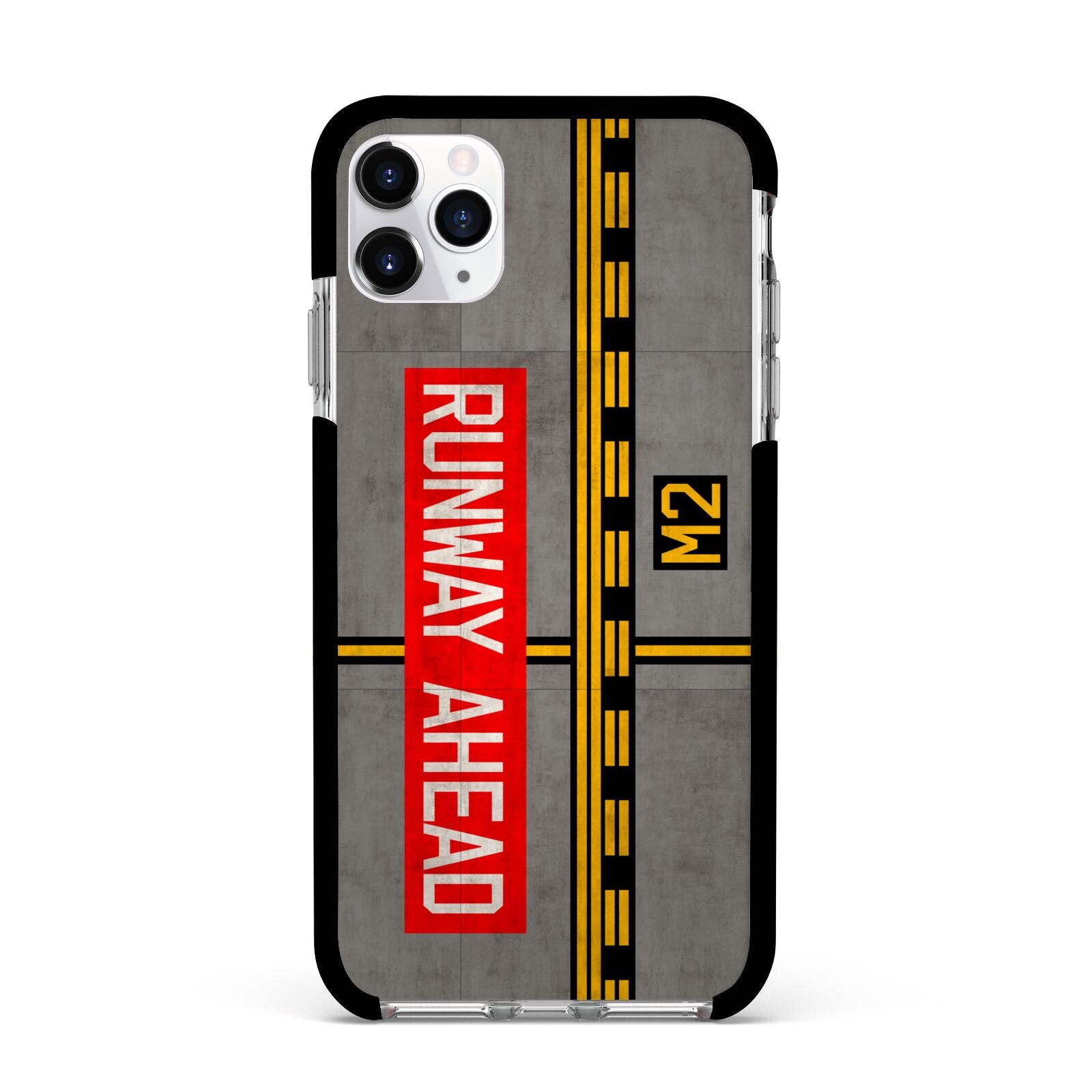 Runway Ahead Apple iPhone 11 Pro Max in Silver with Black Impact Case