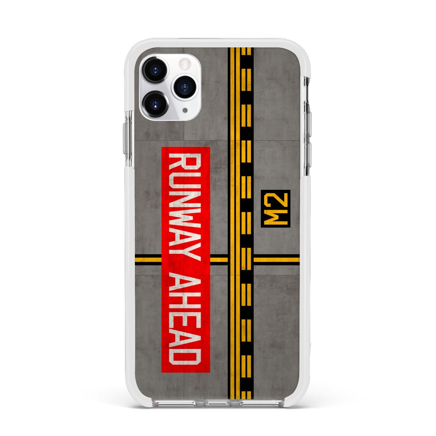 Runway Ahead Apple iPhone 11 Pro Max in Silver with White Impact Case