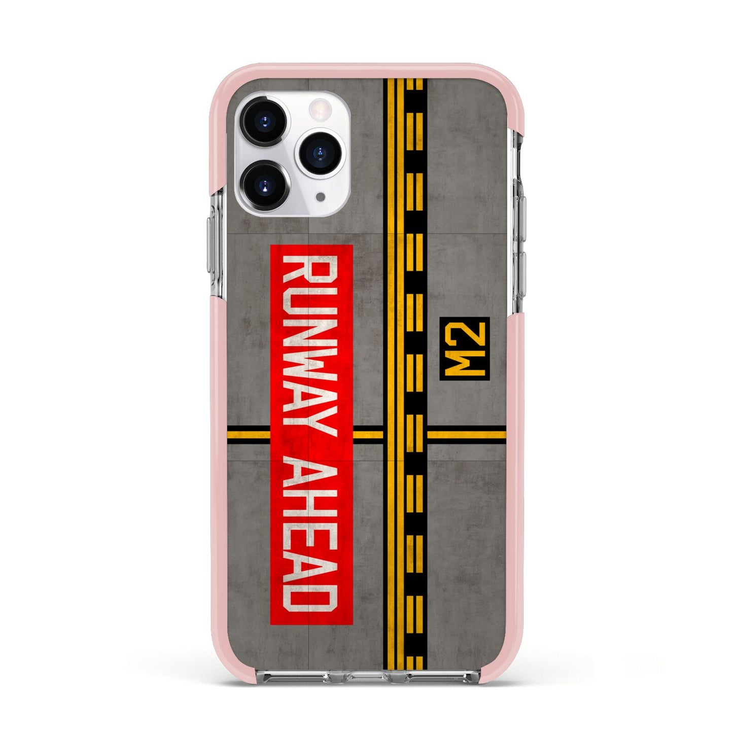 Runway Ahead Apple iPhone 11 Pro in Silver with Pink Impact Case