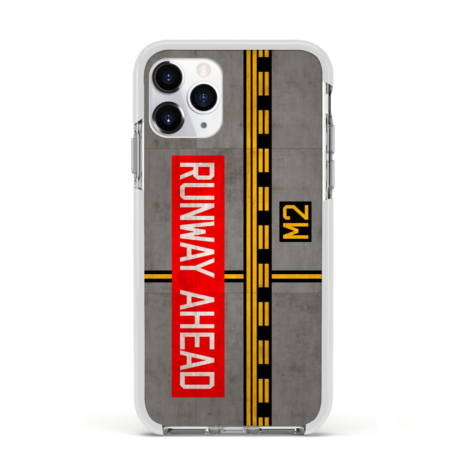 Runway Ahead Apple iPhone 11 Pro in Silver with White Impact Case