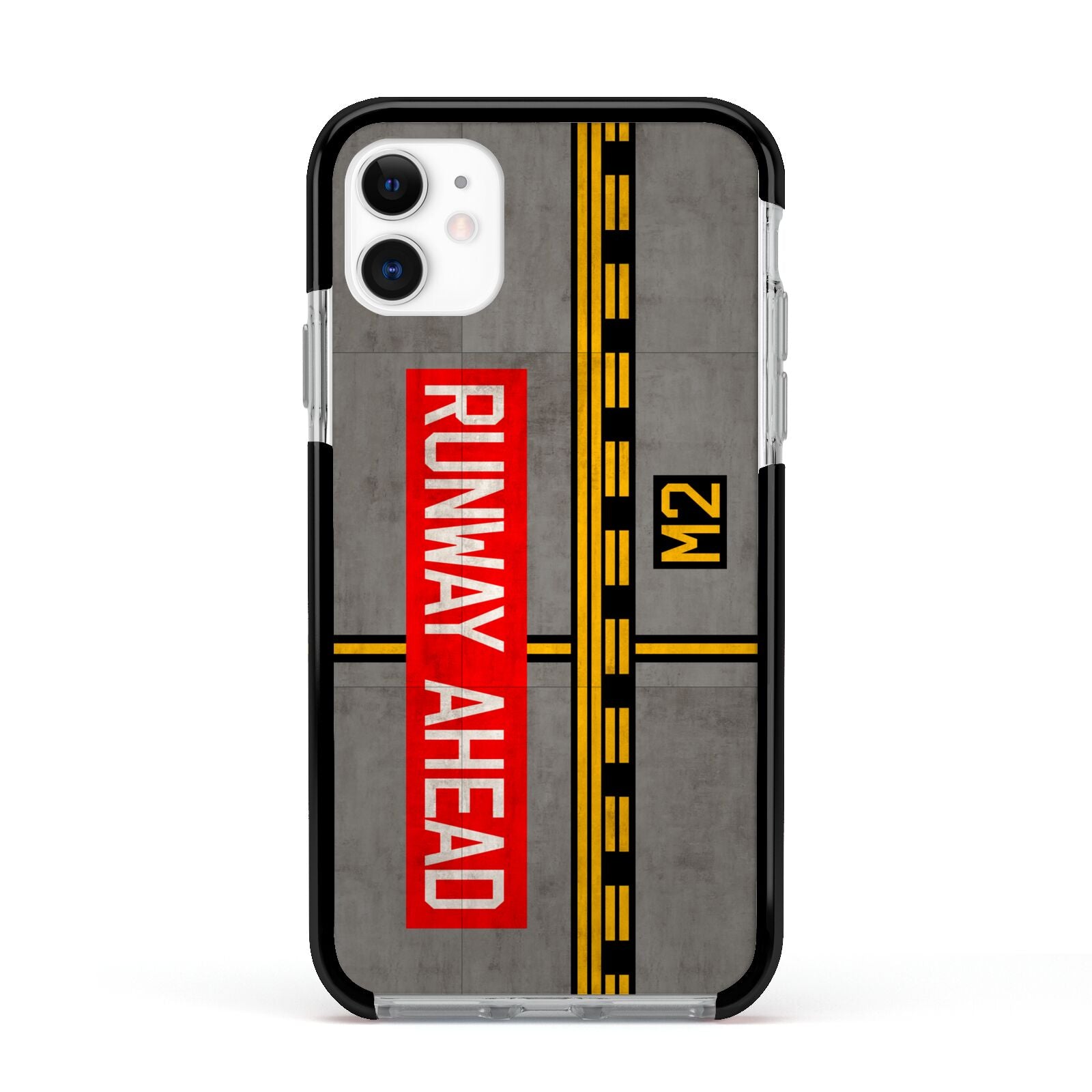 Runway Ahead Apple iPhone 11 in White with Black Impact Case