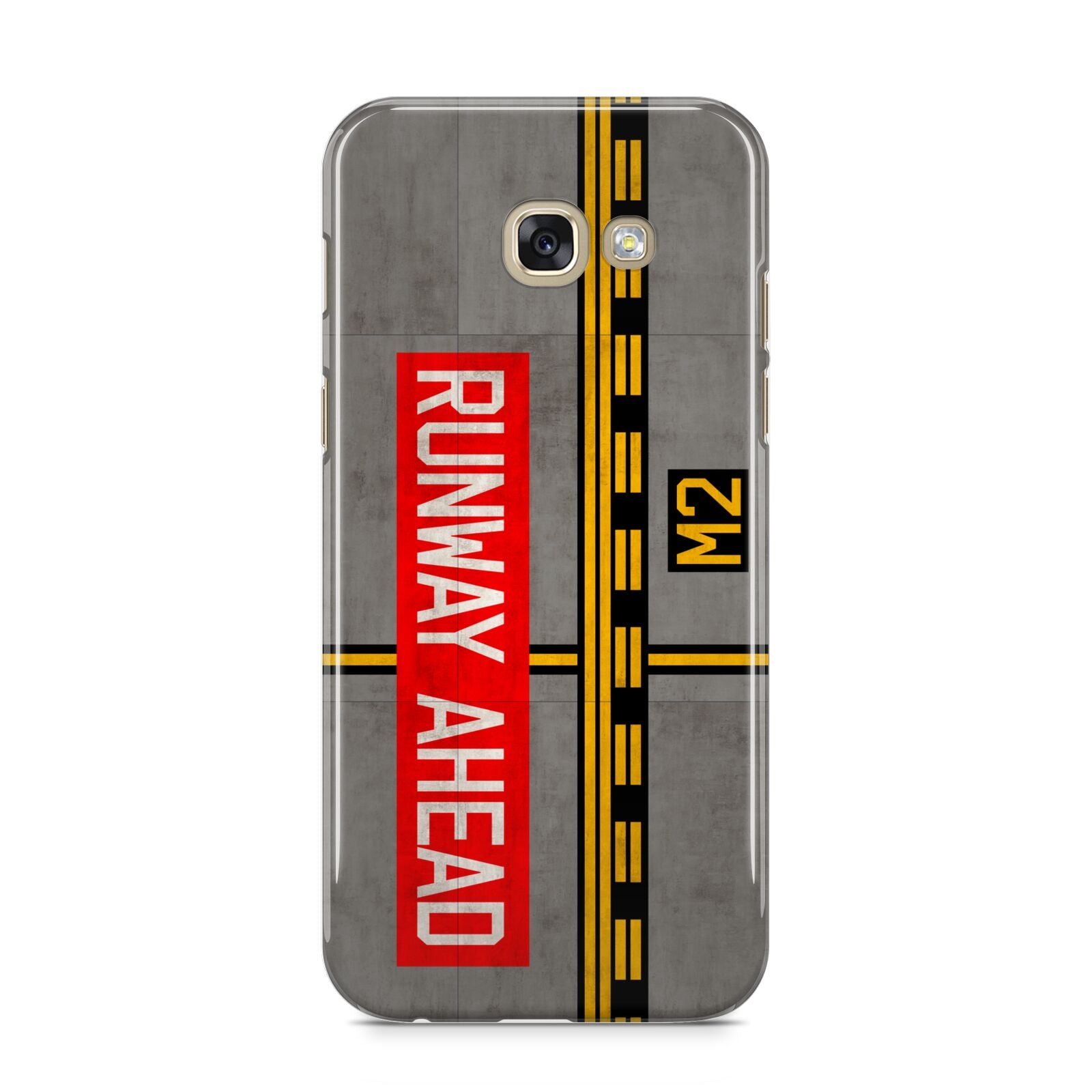 Runway Ahead Samsung Galaxy A5 2017 Case on gold phone