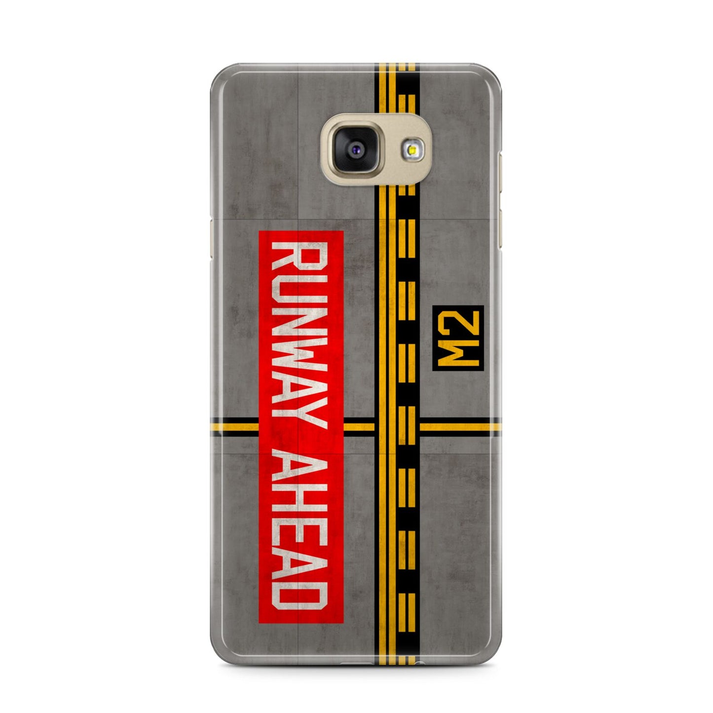 Runway Ahead Samsung Galaxy A7 2016 Case on gold phone
