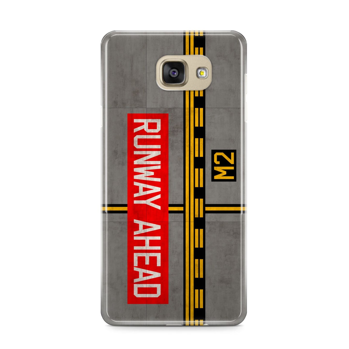 Runway Ahead Samsung Galaxy A9 2016 Case on gold phone