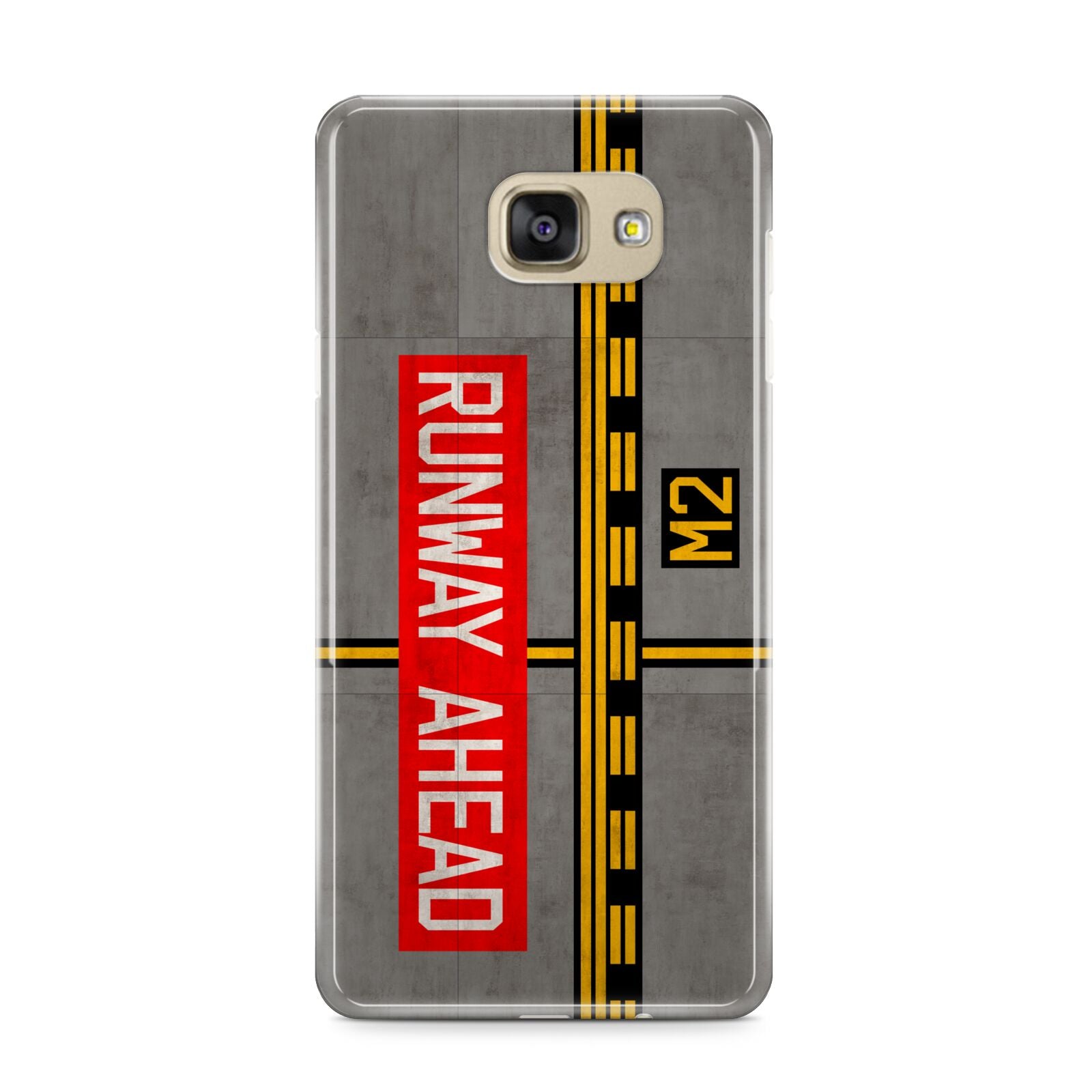 Runway Ahead Samsung Galaxy A9 2016 Case on gold phone