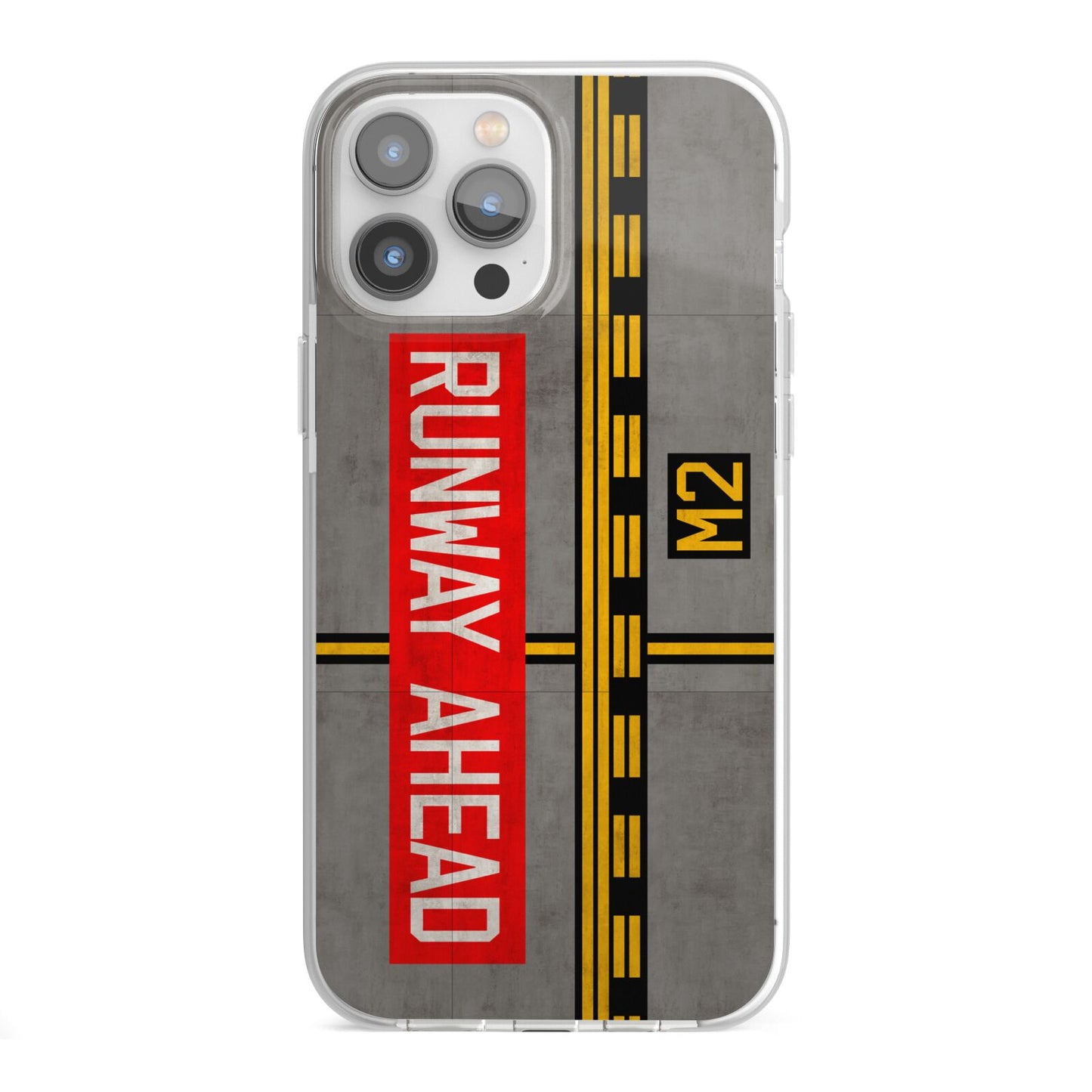 Runway Ahead iPhone 13 Pro Max TPU Impact Case with White Edges
