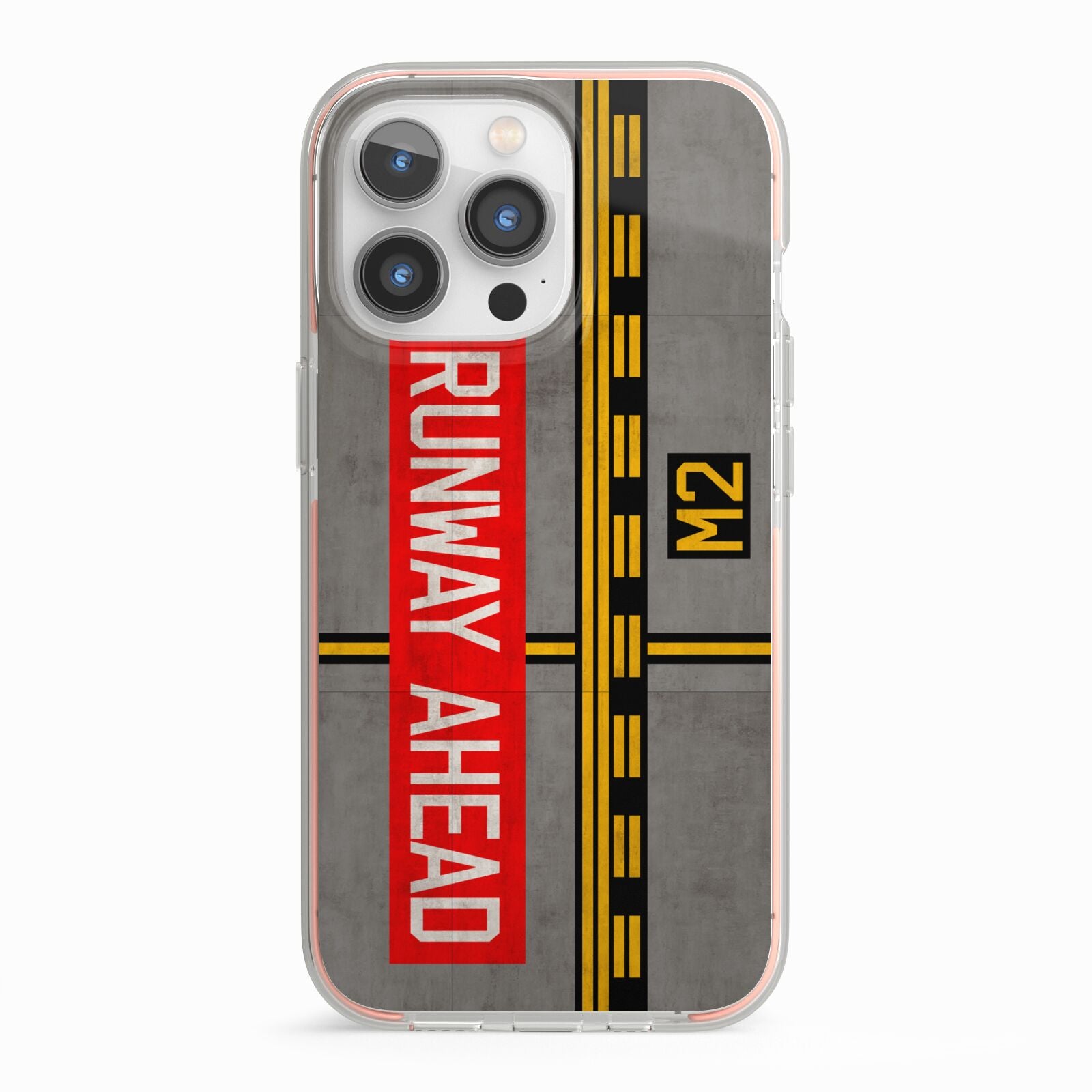 Runway Ahead iPhone 13 Pro TPU Impact Case with Pink Edges