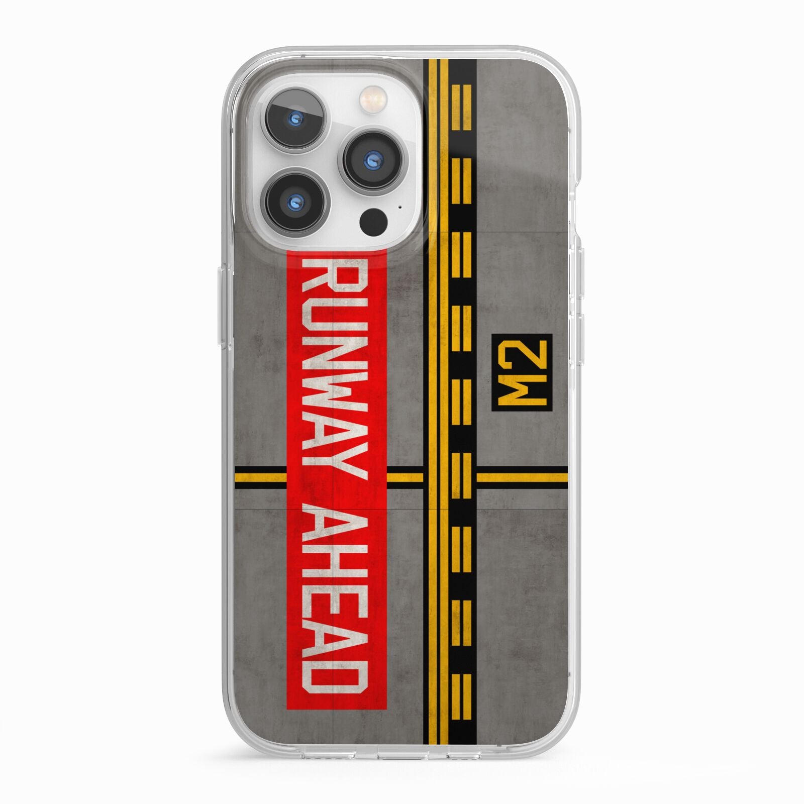 Runway Ahead iPhone 13 Pro TPU Impact Case with White Edges