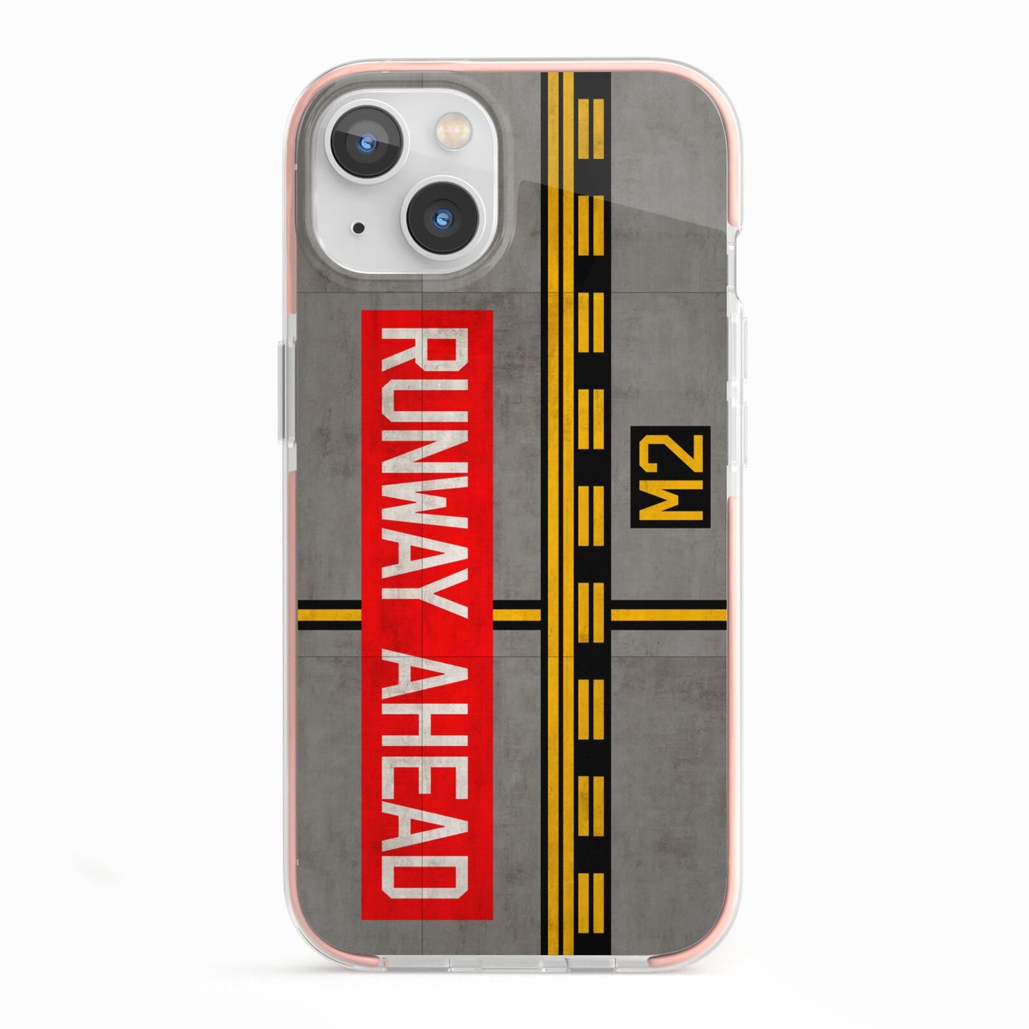 Runway Ahead iPhone 13 TPU Impact Case with Pink Edges