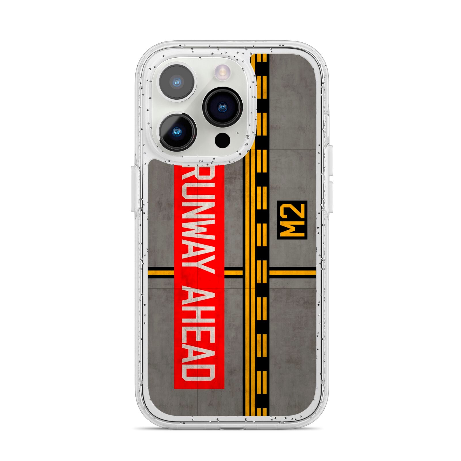 Runway Ahead iPhone 14 Pro Glitter Tough Case Silver