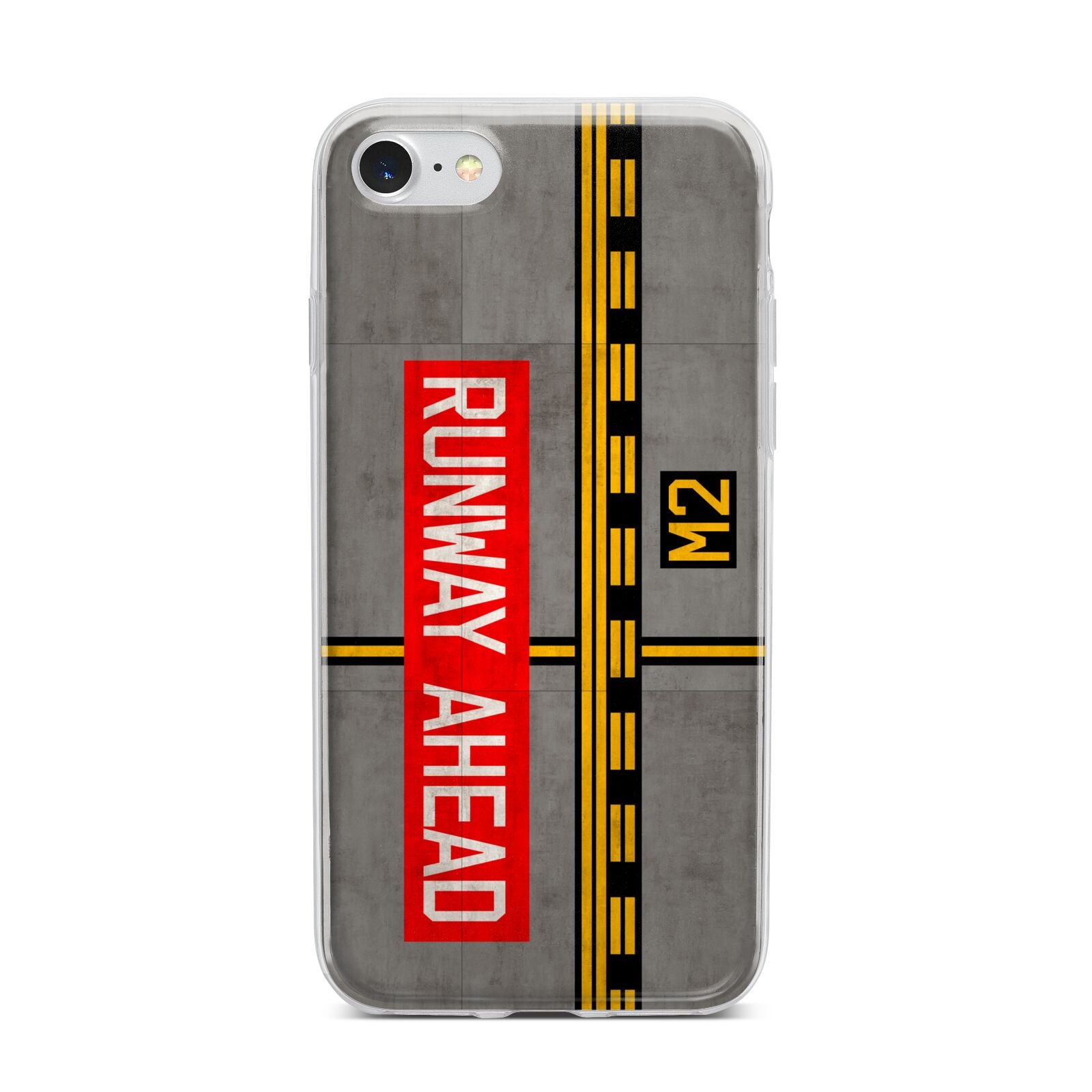 Runway Ahead iPhone 7 Bumper Case on Silver iPhone