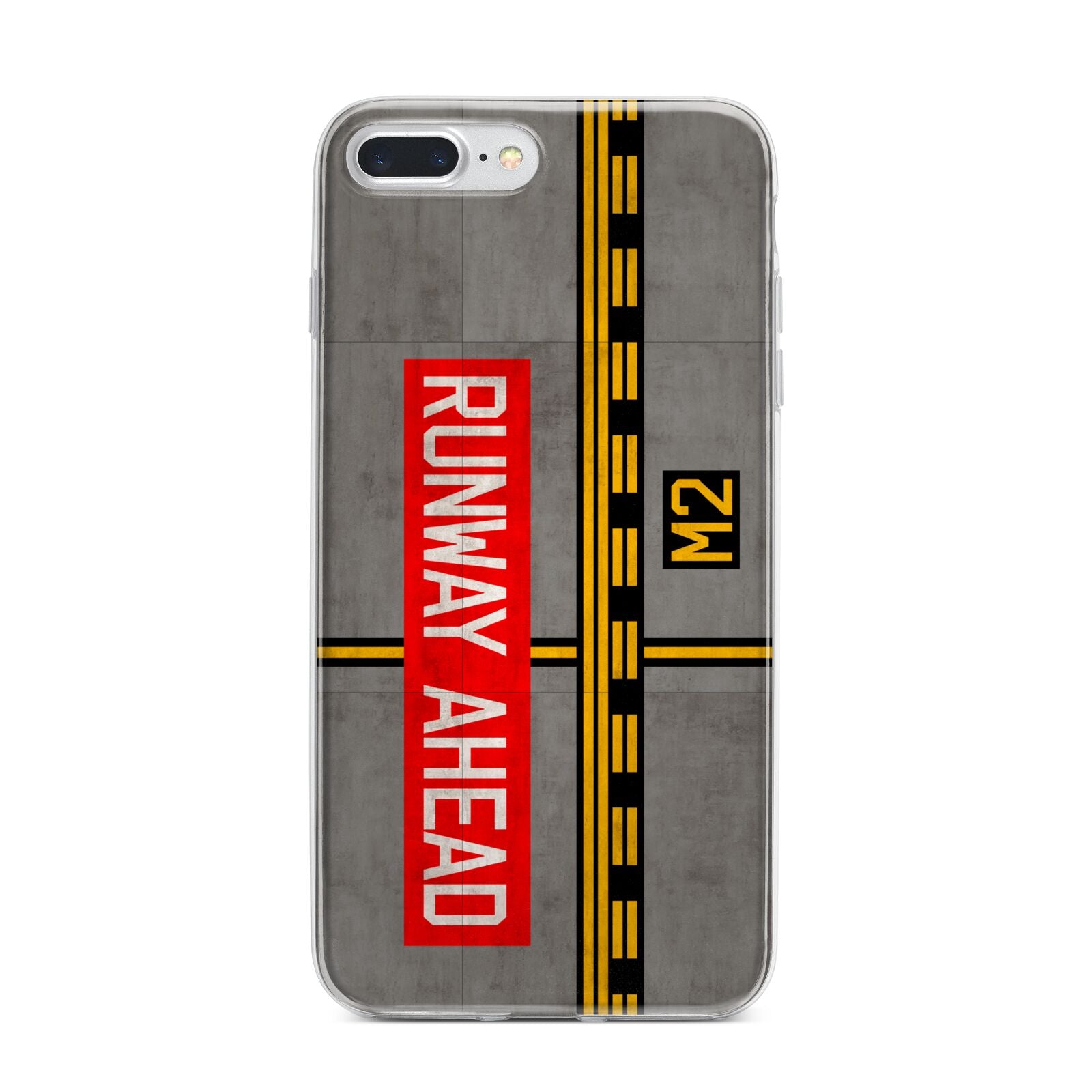 Runway Ahead iPhone 7 Plus Bumper Case on Silver iPhone