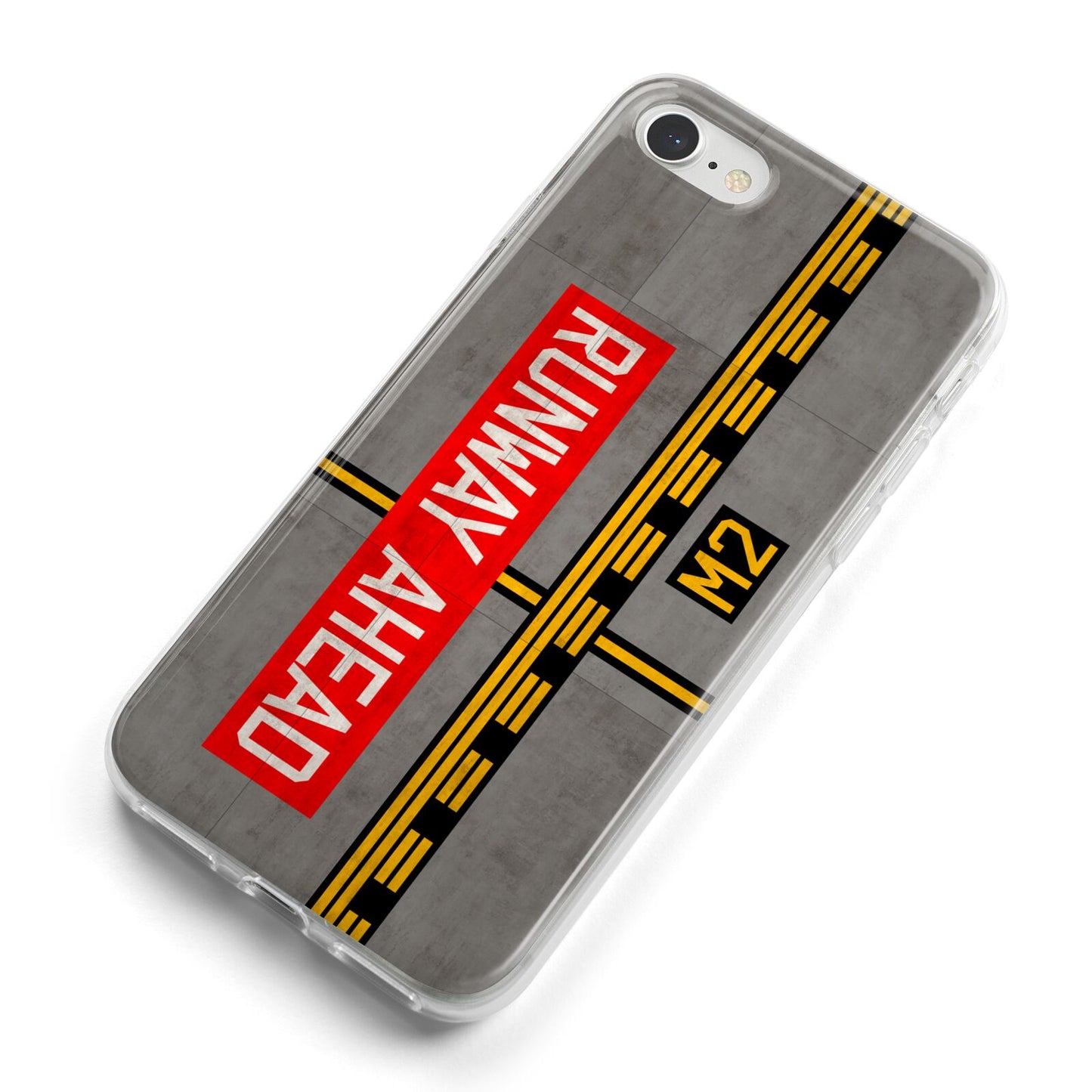 Runway Ahead iPhone 8 Bumper Case on Silver iPhone Alternative Image