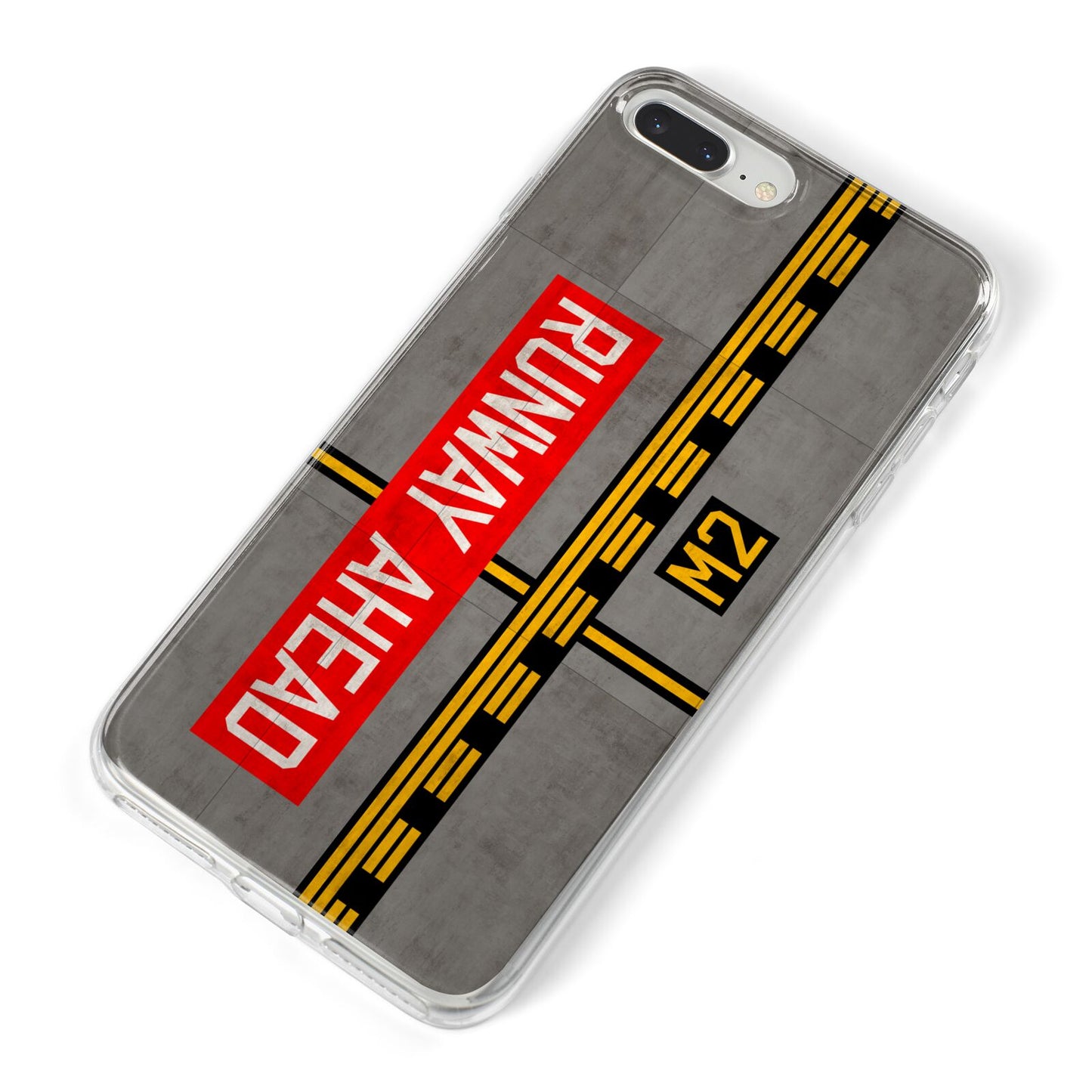 Runway Ahead iPhone 8 Plus Bumper Case on Silver iPhone Alternative Image