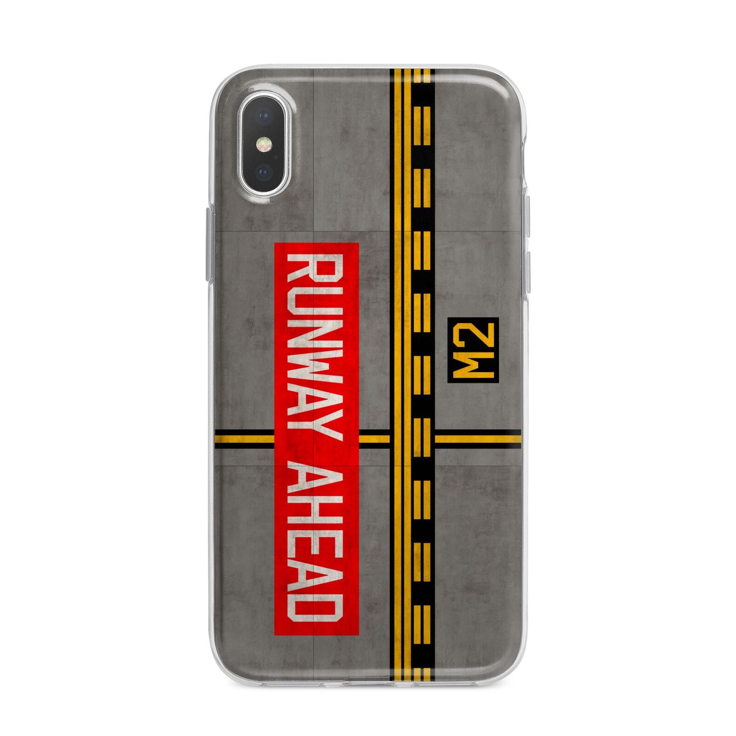 Runway Ahead iPhone X Bumper Case on Silver iPhone Alternative Image 1