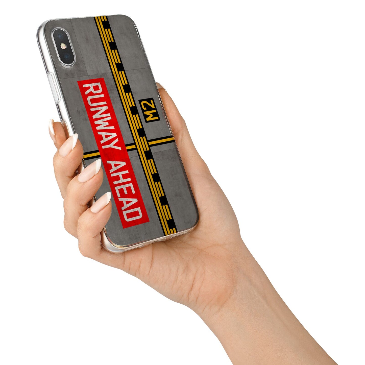 Runway Ahead iPhone X Bumper Case on Silver iPhone Alternative Image 2